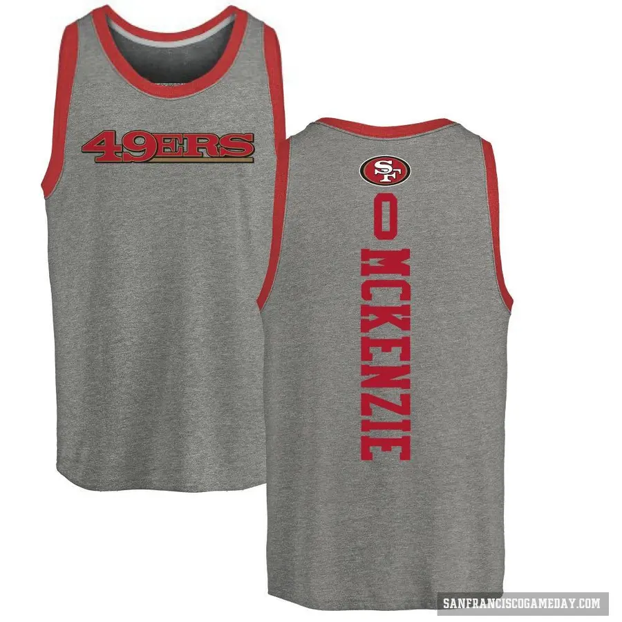 Youth ＃0 Jalen McKenzie San Francisco 49ers Ash Backer Tank Top