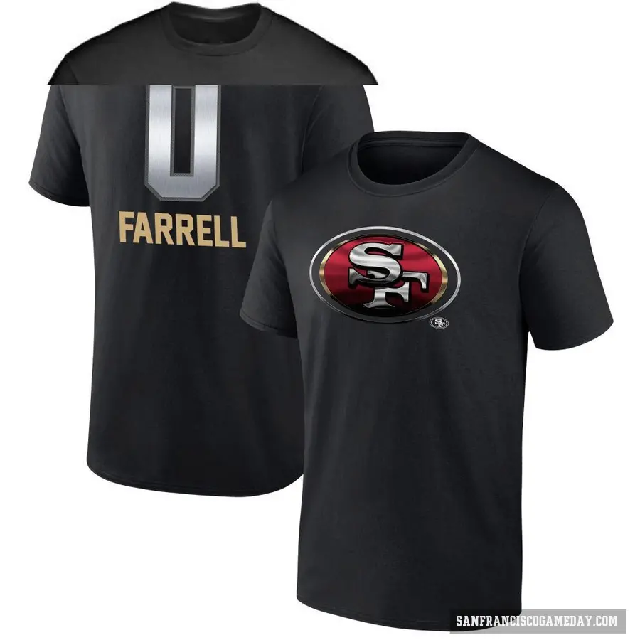 Youth ＃0 Luke Farrell San Francisco 49ers Black Midnight Mascot T-Shirt